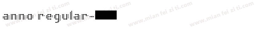 anno regular字体转换